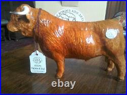 Border Fine Arts Pottery Company. Highland bull A5233