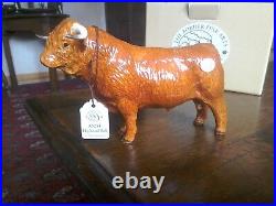 Border Fine Arts Pottery Company. Highland bull A5233