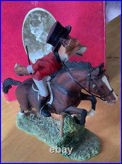 Border Fine Arts Reynard Estate Tally Ho Sir Rupert On Horseback 2008 Boxed