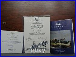 Border Fine Arts Rowing Up Horse & Hay Turner Boxed With Certificate