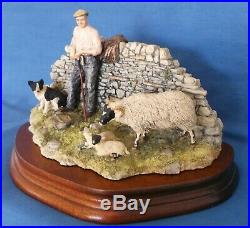 Border Fine Arts Safe Delivery Shepherd Sheep Dog Ltd Ed Signed Ayres Boxed Rare