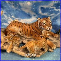 Border Fine Arts Scotland Bengal Tigress & Cubs Ltd Edition 750 by R. T Roberts