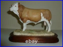 Border Fine Arts Simmental Bull L102 BOXED with certificate
