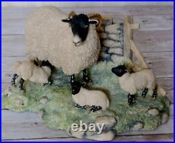 Border Fine Arts Spring Lambing Swaledale Ewe & Lambs No. JH6 by Ray Ayres 1985