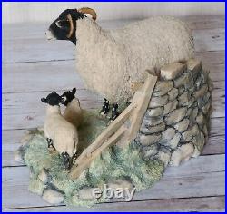 Border Fine Arts Spring Lambing Swaledale Ewe & Lambs No. JH6 by Ray Ayres 1985