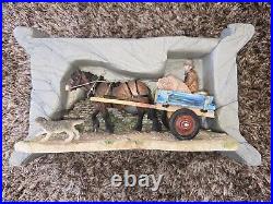 Border Fine Arts The Bride Farmer Dog, Horse & Cart Taking Pig To Market B0739