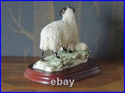 Border Fine Arts The County Show Sculpture Blackface Ewe & Lamb Ray Ayres 1995