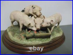 Border Fine Arts The James Herriot Collection Odd One Out Pigs Figurine A3398