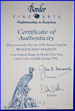 Border Fine Arts Woodland Majesty So62 By David Walton 1996 With C. O. A