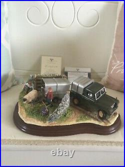 Border fine arts. BACK FROM THE AUCTION. Landrover Trailer Sheep BRAND NEW