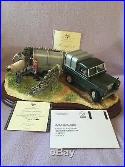 Border fine arts BACK FROM THE AUCTION Landrover Trailer Sheep etc BOXED