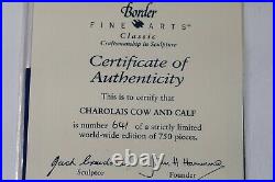 Border fine arts Charolais Cow And Calf B0742 Ltd Ed 641 /750. AA4