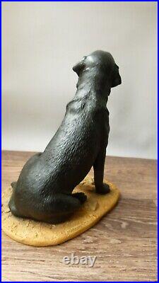 Border fine arts, Large black lab, MT01B, signed margaret turner 21cm, (8.26)