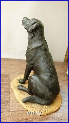 Border fine arts, Large black lab, MT01B, signed margaret turner 21cm, (8.26)