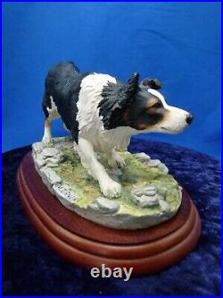 Border fine arts border collie tricolour, by M Turner BO449B, 1999