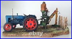 Border fine arts figurine A days work ditching farmer on digger Mint/boxed