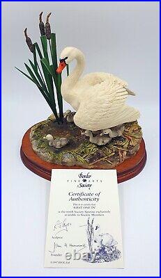 Border fine arts figurine First one in Swan with signets Mint/boxed