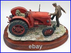 Border fine arts figurine Kick start Farmer & tractor with dog Mint/boxed