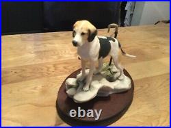 Border fine arts rare fell hound with Lakeland terrier L92 limited edition 750