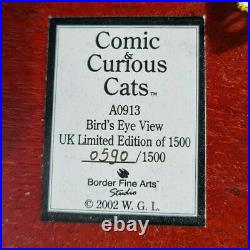 Comic & Curious Cats Bird's Eye View Linda J Smith Ltd Ed #590/1500 Free UK P&P