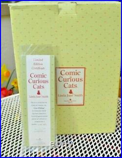 Comic & Curious Cats `Gone Fishing` Limited Edition 1152/1500 Linda Jane Smith