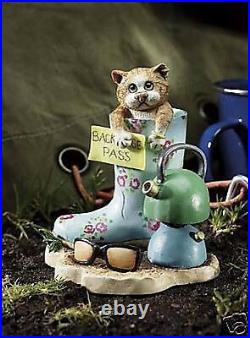 Comic & Curious Cats / Linda Jane Smith Figurine Glorious Mud A9765 Discontinued