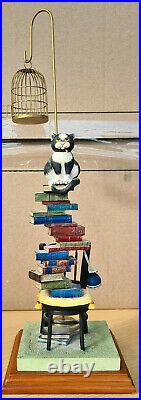 Comic & Curious Cats'Whodunnit' Linda Jane Smith Ltd Ed # 56 / 1250 Stunning