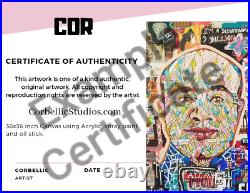 Corbellic Abstract 10x7 Border Impressionism Cubist Fine Art Deco Luxury Paper