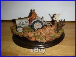 Country Artists Tractor Figurine The Last Furrow Massey Ferguson COA