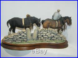 Early Border Fine Arts Bfa James Herriot Coming Home Large Rare Sculpture Jh 19a