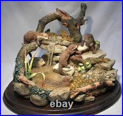 Early Country Artists Ltd Ed 222/950 Otters Tranquil Waters Kieth Sherwin