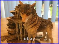 Ensco. Bfa. Country Artists. Wolves. High Ground. Wolf By A Waterfall