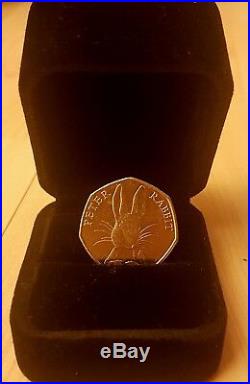 Extremely rare Beatrix Potter half whisker Peter Rabbit 50p 2016 coin circulated