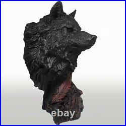 Handmade wolf figure made of specially designed crystal