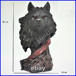 Handmade wolf figure made of specially designed crystal