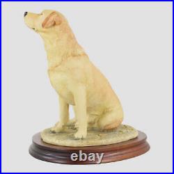 Labrador Sitting (Yellow) Border Fine Arts Dog