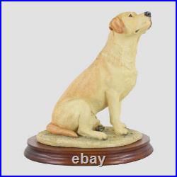 Labrador Sitting (Yellow) Border Fine Arts Dog