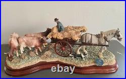 Large Border Fine Arts Limited Edition Sculpture Warm Work On A Cold Day