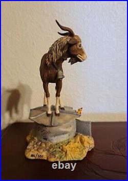 Lowell Davis Mad As A Wet Hen Figurine Goat Hen Double Signed