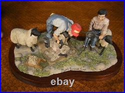 Lowell Davis Sheep Shearin' Time Figurine Ltd ED Schmid Border Fine Arts