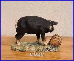 Lowell Davis Wilber Pig Figurine Border Fine Arts Schmid