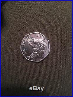 Mr Jeremy Fisher 2017 UK 50p silver coin