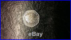 Peter Rabbit Half Whisker Rare 50p coin Beatrix Potter