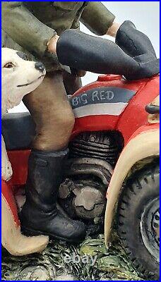 RARE Border Fine Arts Easy Riders figurine Farmer & Collie dog on quad bike