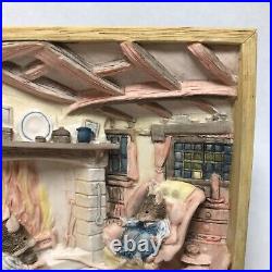 Rare Border Fine Arts Brambly Hedge Supper By The Fire Plaque BH106
