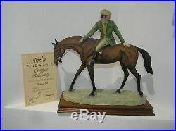 Rare Border Fine Arts Ltd Edition Riding Out Man On Horseback David Geenty L81