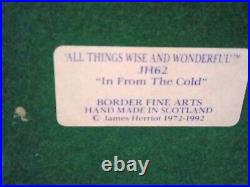 Rare Border Fine Arts Ornament In From The Cold 1991 James Herriot Artist D W