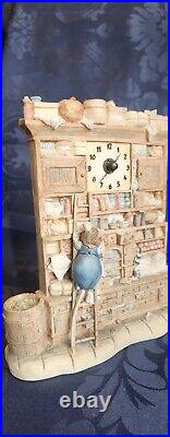 Rare Brambly Hedge Border Fine Arts Store Stump Clock working 1988 BH100