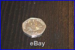 Rare Peter Rabbit 50p coin Beatrix Potter