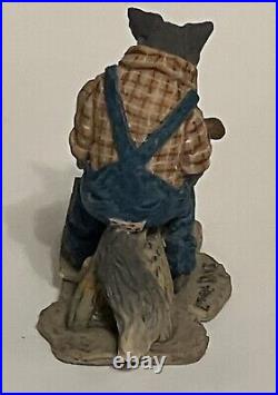 Vintage 1980 Lowell Davis Brer Wolf Figurine Scotland Schmid Border Arts